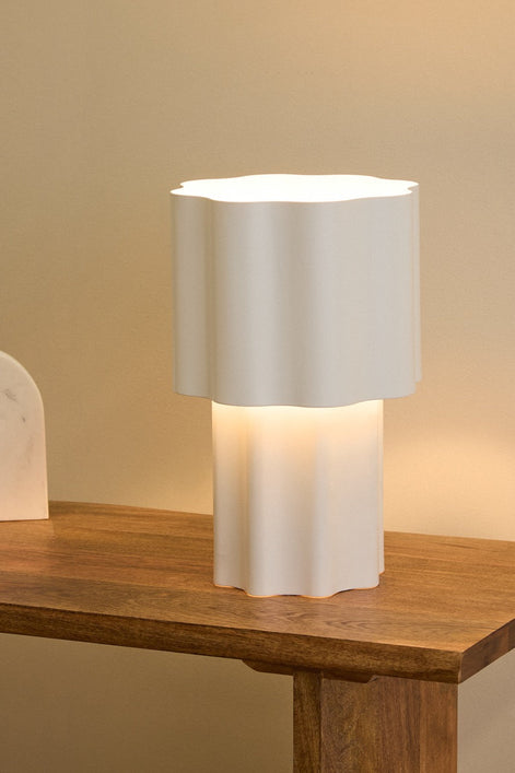 Amalfi Ronnie Metal Table Lamp White