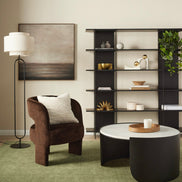 Amalfi Harvey Floor Lamp Black