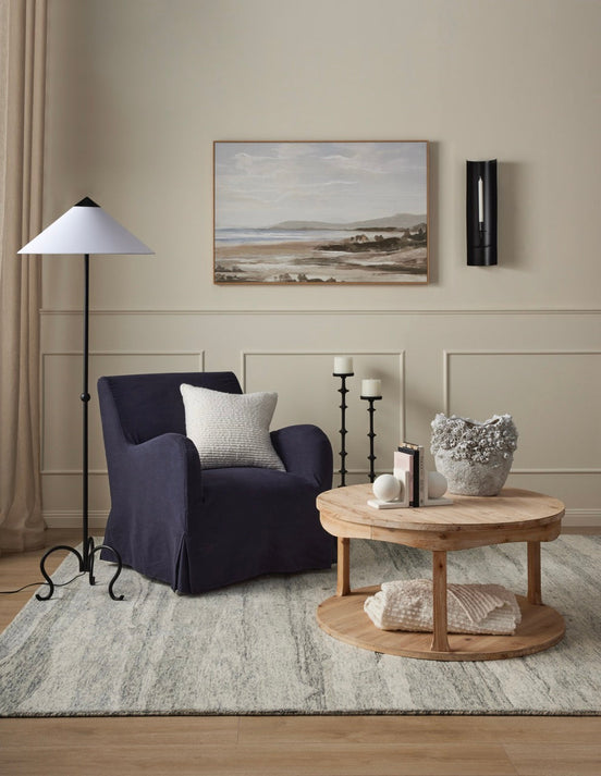 Amalfi Zack Floor Lamp Black