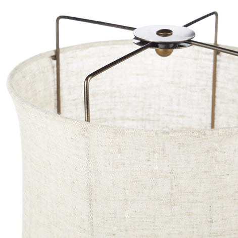 Amalfi Paden Linen Table Lamp Antique Bronze