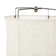 Amalfi Paden Linen Table Lamp Antique Bronze