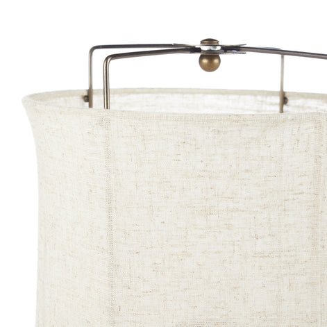 Amalfi Paden Linen Table Lamp Antique Bronze