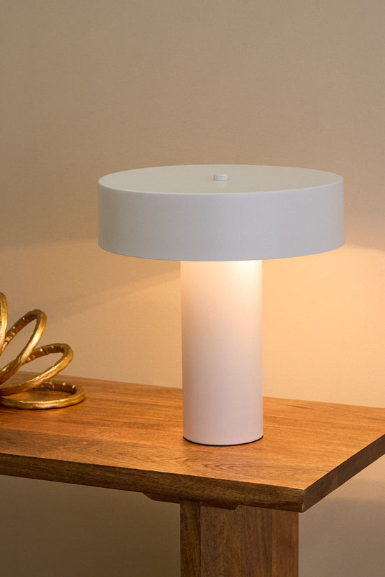 Amalfi Thiago Metal Table Lamp White