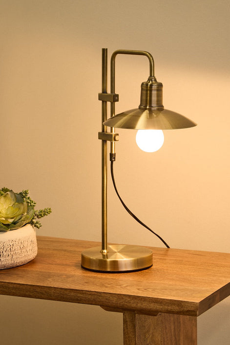 Academy Rayner Metal Table Lamp Gold