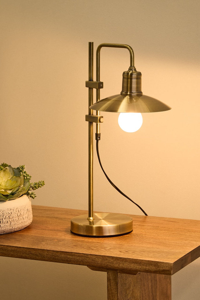 Academy Rayner Metal Table Lamp Gold