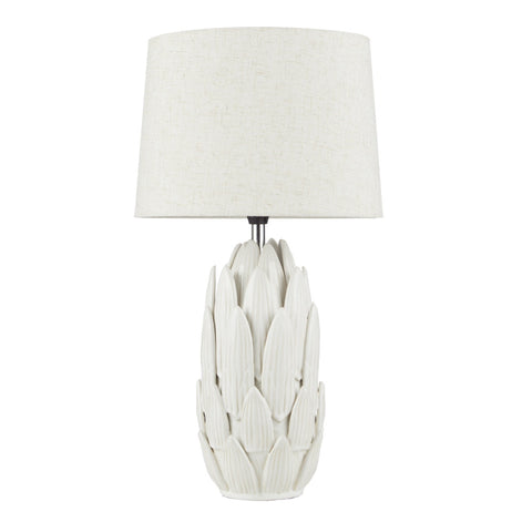 Society Home Selia Ceramic Table Lamp Cream