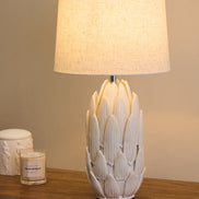 Society Home Selia Ceramic Table Lamp Cream