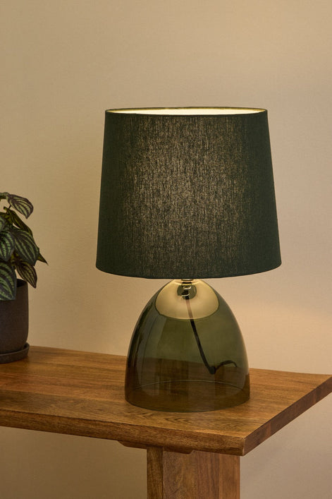 Amalfi Telmo Glass Table Lamp Green