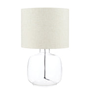 Amalfi Tobit Glass Table Lamp Clear