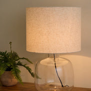 Amalfi Tobit Glass Table Lamp Clear