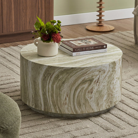 Elena Marble Look Coffee Table