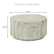 Elena Marble Look Coffee Table