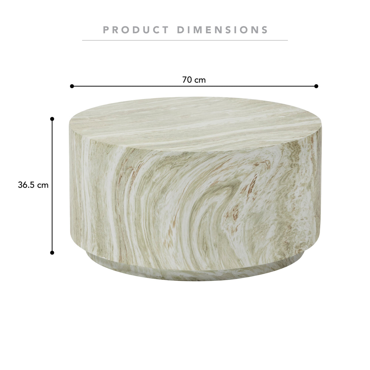 Elena Marble Look Coffee Table