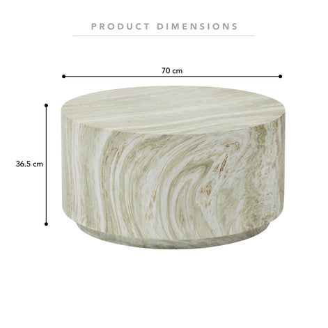 Elena Marble Look Coffee Table