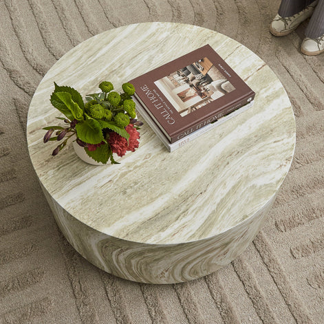Elena Marble Look Coffee Table