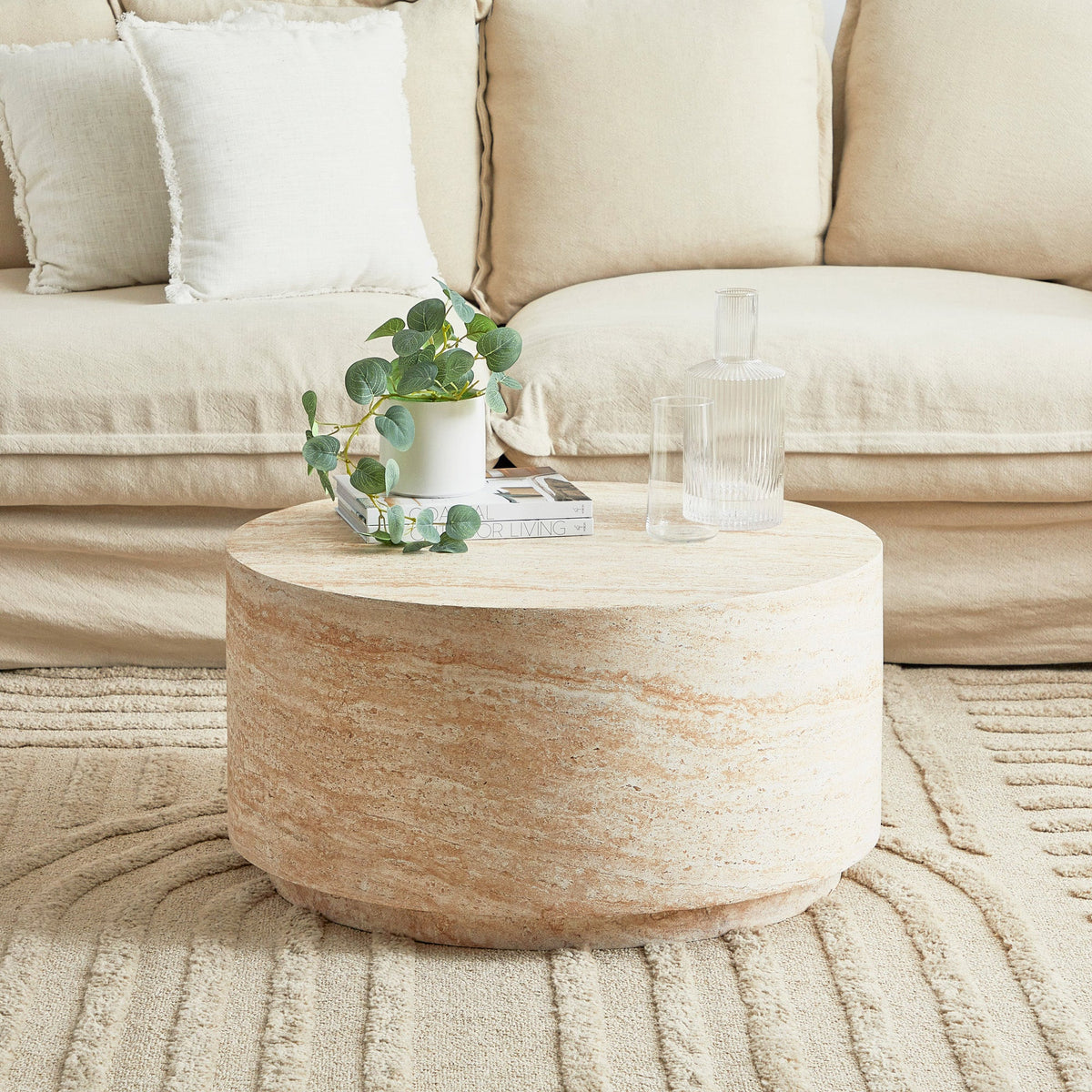 Elena Marble Look Coffee Table