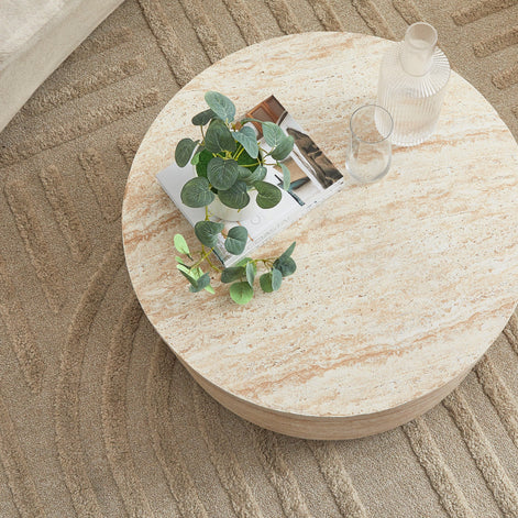 Elena Marble Look Coffee Table
