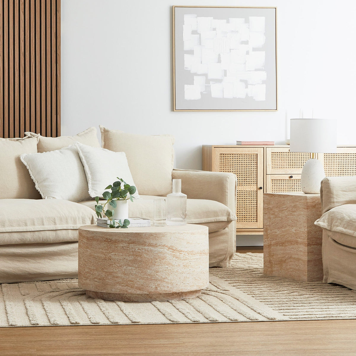 Elena Marble Look Coffee Table