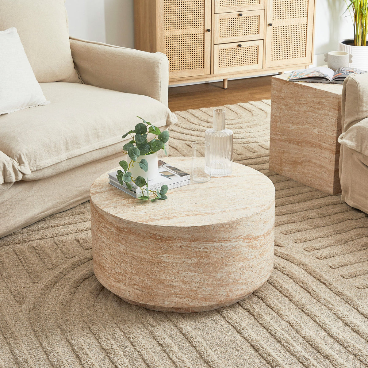 Elena Marble Look Coffee Table
