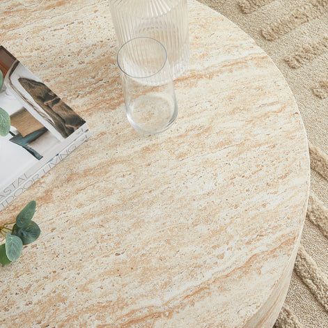 Elena Marble Look Coffee Table