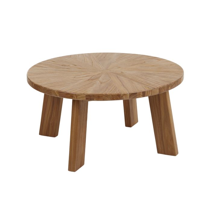 Hume Elm Wood Coffee Table Natural