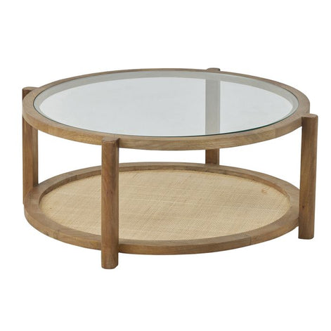 Trigg Wood/Jute Coffee Table