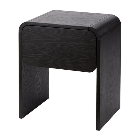 Oslo Bedroom Side Table Black