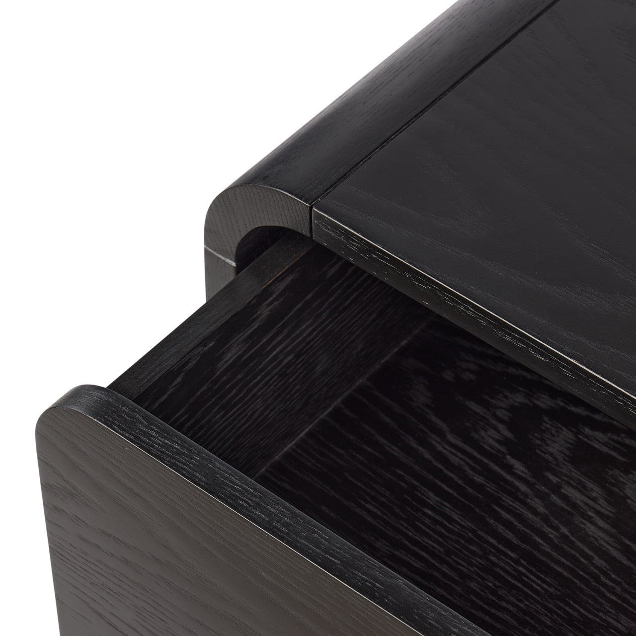Oslo Bedroom Side Table Black