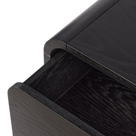 Oslo Bedroom Side Table Black
