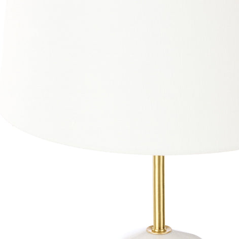 Amalfi Missouri Marble Table Lamp White & Gold