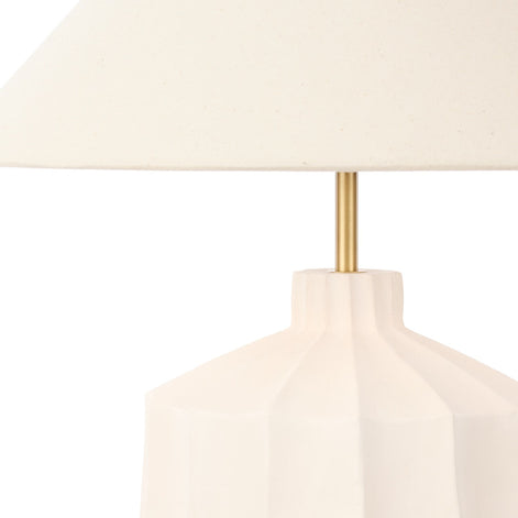 Amalfi Lutton Table Lamp Taupe & Natural
