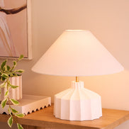 Amalfi Lutton Table Lamp Taupe & Natural