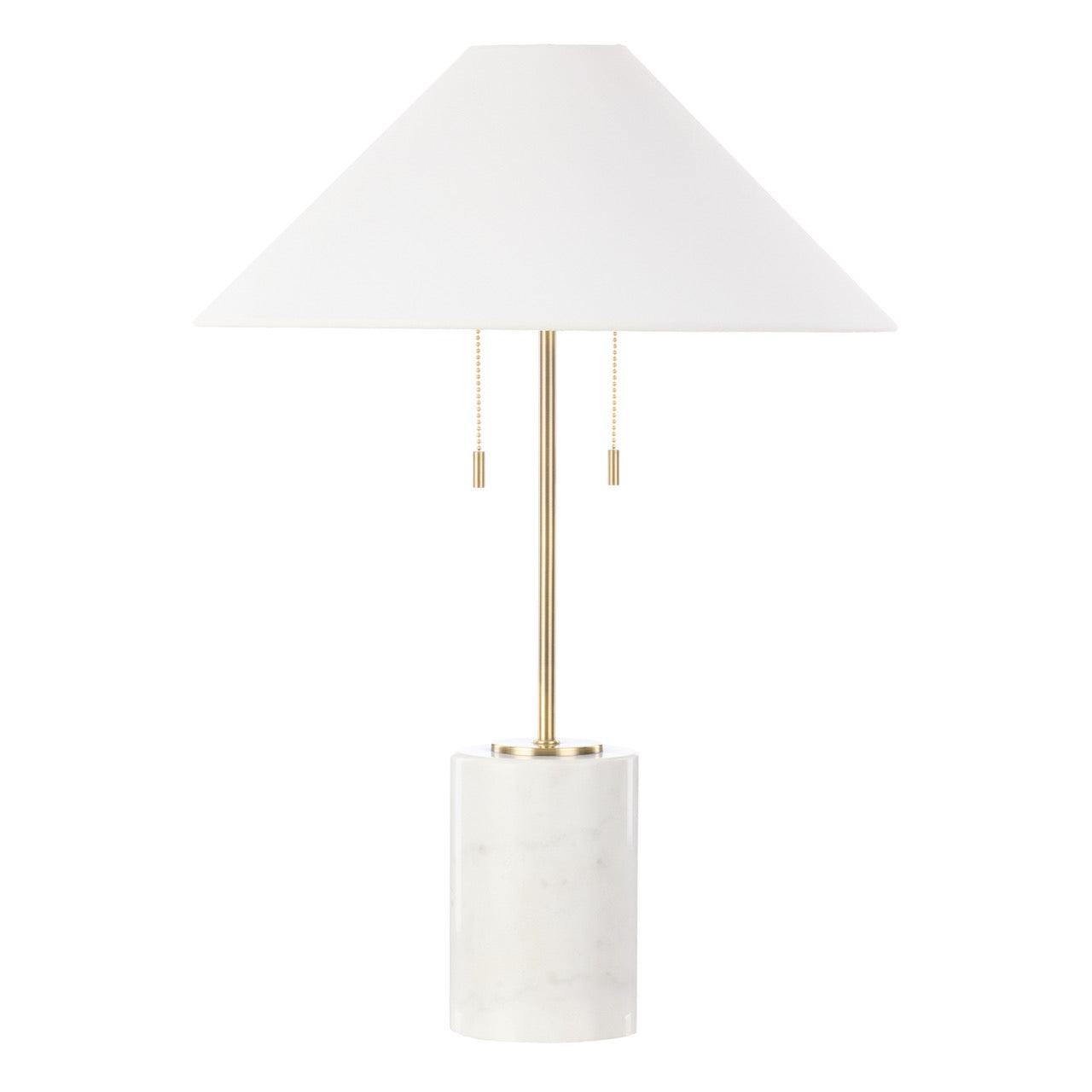 Amalfi Tillie Table Lamp White & Brass