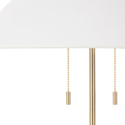 Amalfi Tillie Table Lamp White & Brass