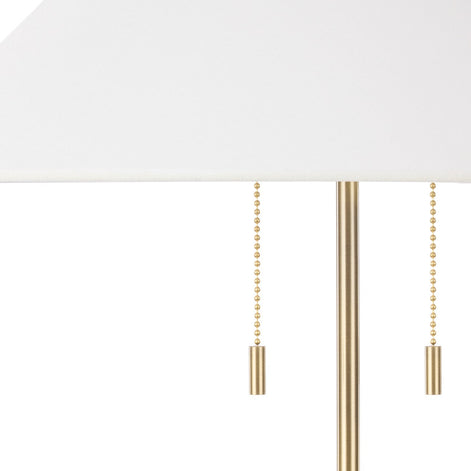 Amalfi Tillie Table Lamp White & Brass