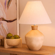 Amalfi Corby Table Lamp Rust & Natural