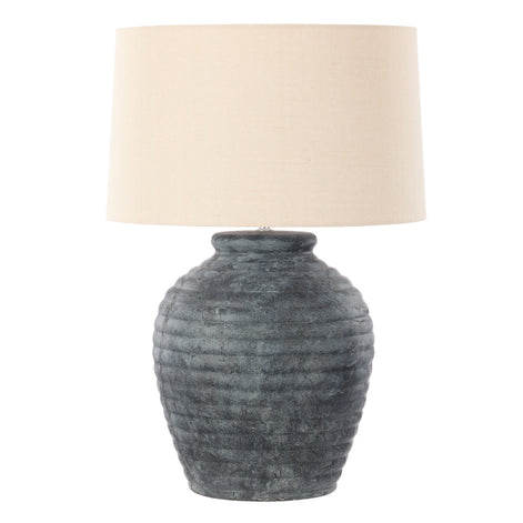 Amalfi Hanford Table Lamp Charcoal & Taupe