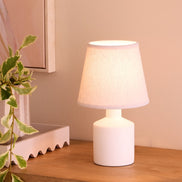 Amalfi Milton Table Lamp 2pcs Set Cream & Taupe