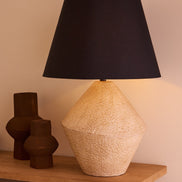 Grand Designs Wynn Table Lamp Natural & Black