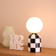 Emporium Archie Table Lamp Black & White