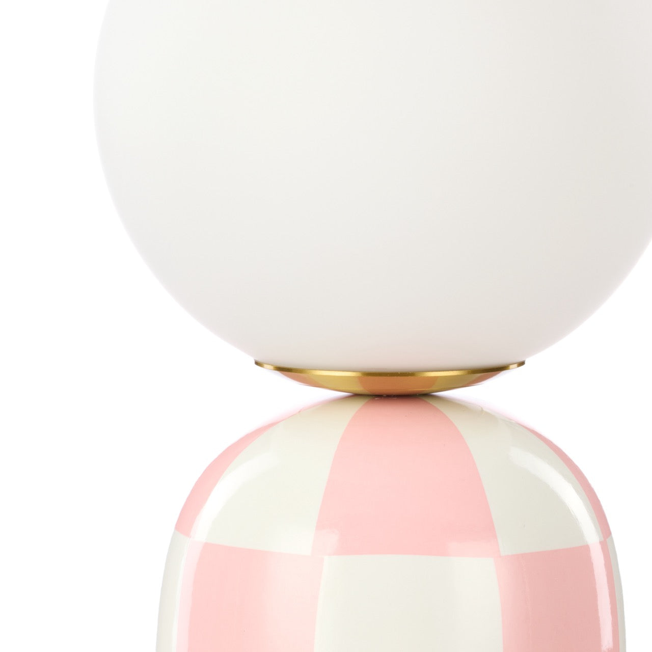 Emporium Archie Table Lamp Pink & White