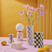 Emporium Archie Table Lamp Pink & White