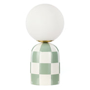 Emporium Archie Table Lamp Green & White