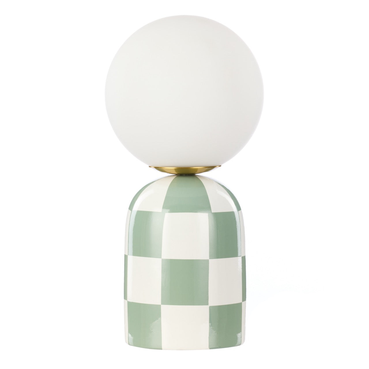 Emporium Archie Table Lamp Green & White