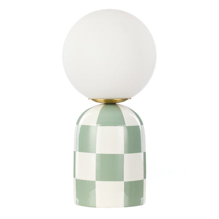 Emporium Archie Table Lamp Green & White
