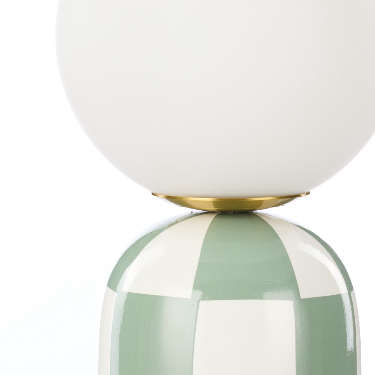 Emporium Archie Table Lamp Green & White