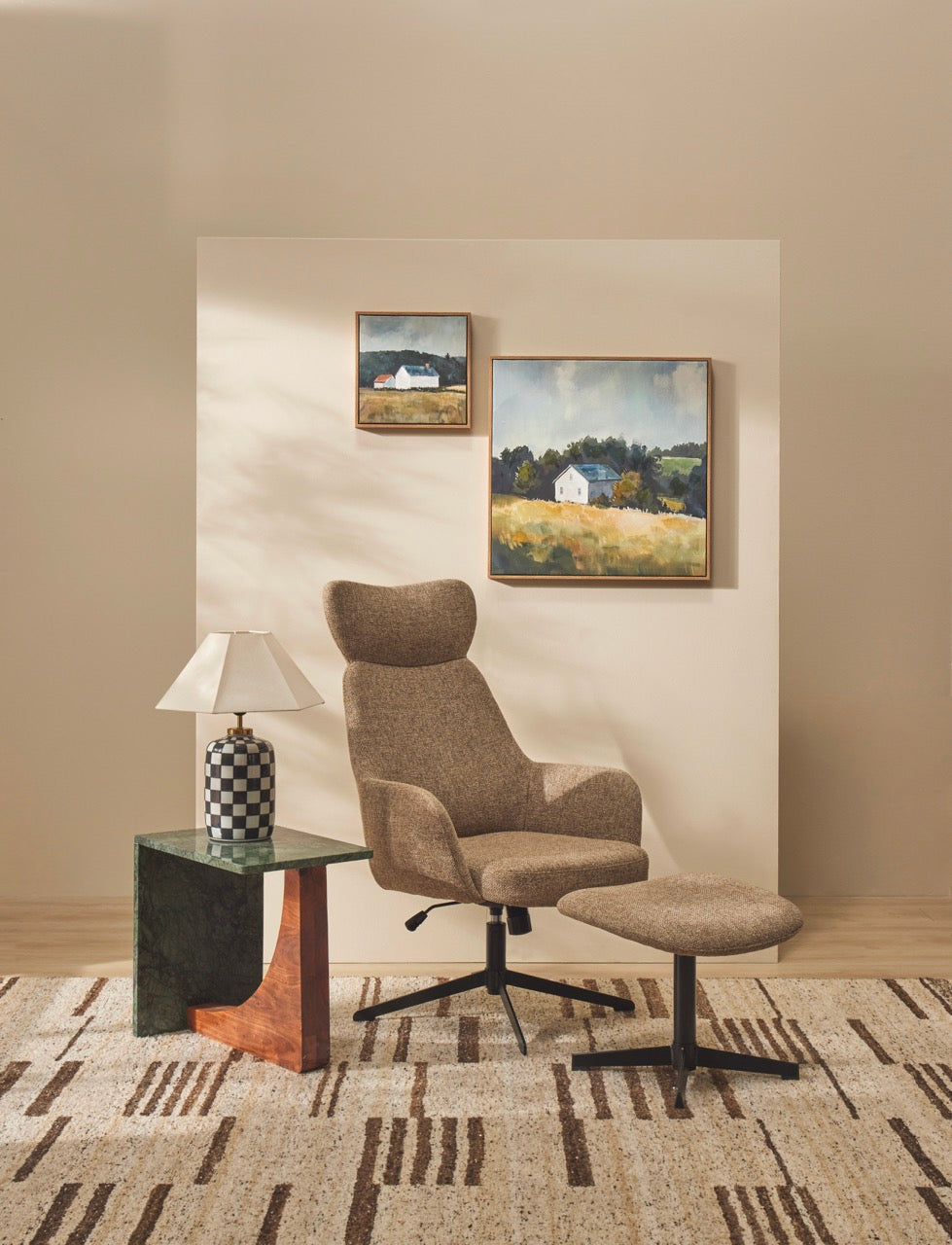 Academy Haynes Table Lamp Multi-Coloured