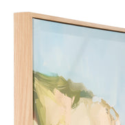 Amalfi Carmel Hand Painted Wall Art Blue & Natural
