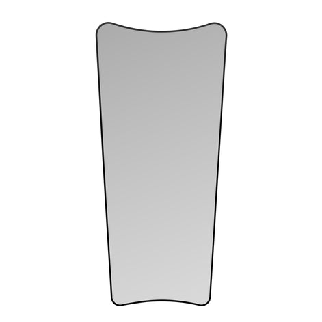 Zane Black Metal Floor Mirror Black