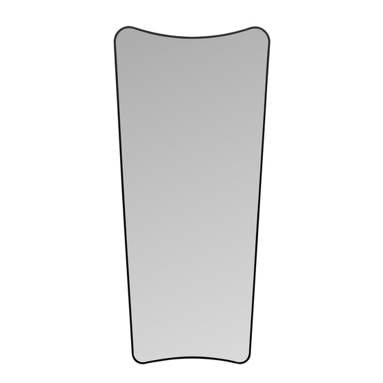 Zane Black Metal Floor Mirror Black